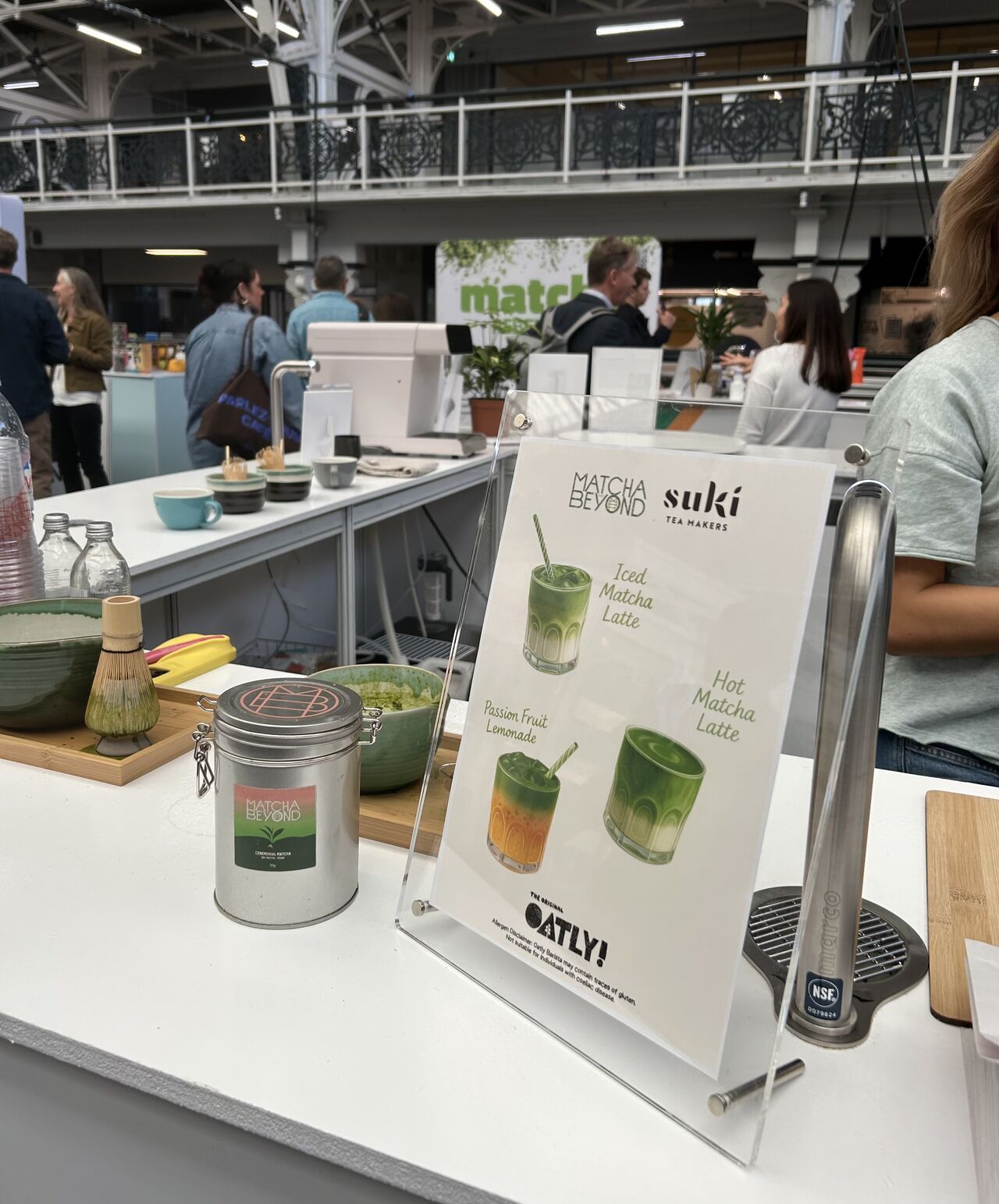 A speciality matcha tasting
