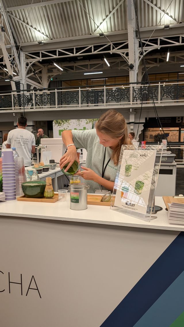 Matcha being prepared at Caff&egrave; Culture