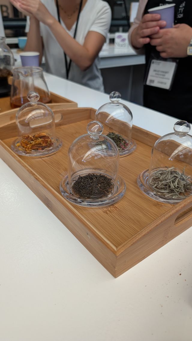 Tea brewing demonstration at the Hub