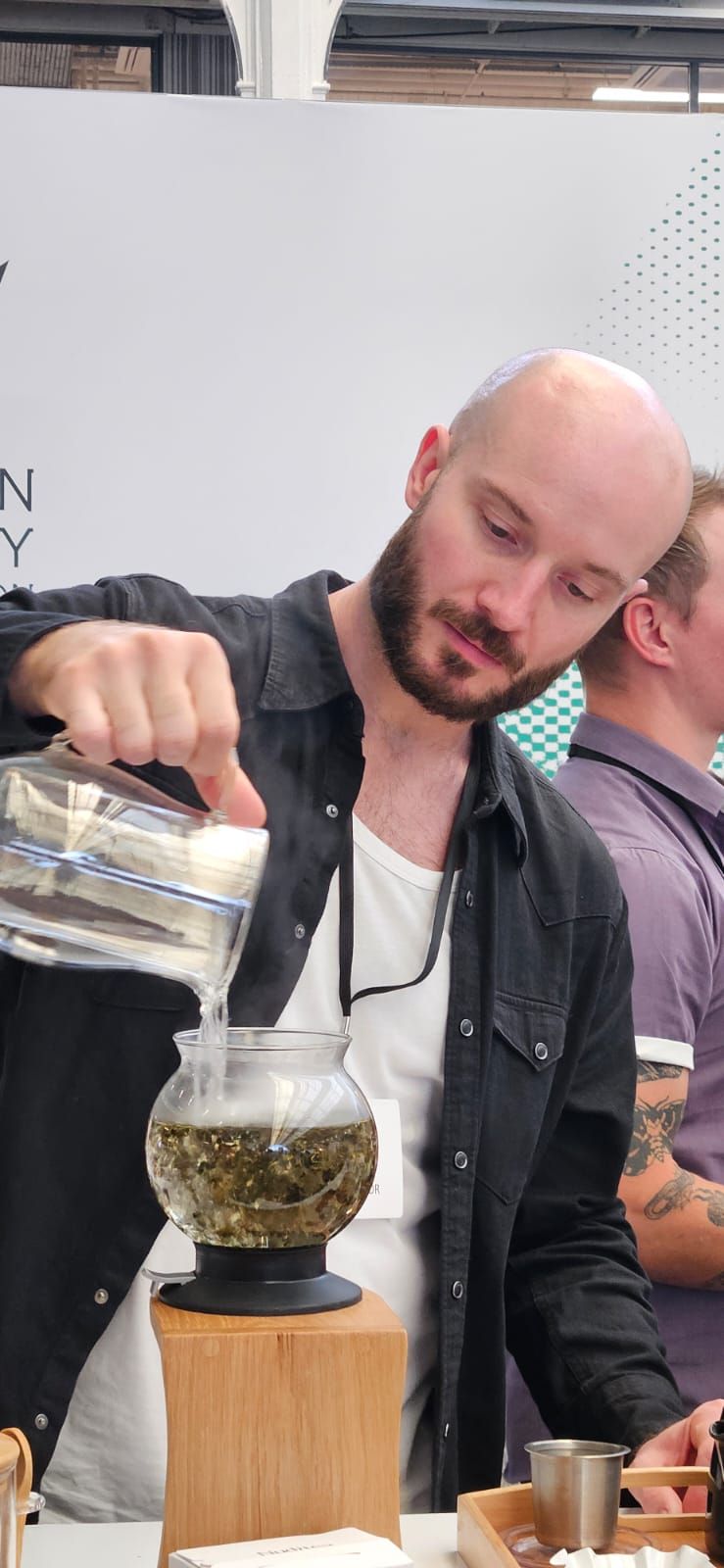 Visitors discovering speciality tea