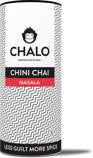CHALO Chini Masala Chai Latte - Indian Vegan Chai - 1KG - with less sugar