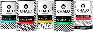 CHALO Chai Latte - Indian Chai Starter Kit - Black Assam Tea - 5 flavors of delicious Indian tea x 300g