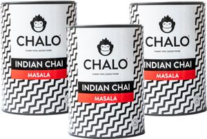CHALO Chai Latte - Indian Masala Chai Package - Black Assam tea - 3 x 300g