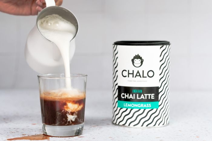 CHALO Lemongrass Chai Latte - Indian, Vegan, Lemongrass Chai - Black Assam Tea - 25 servings/300g