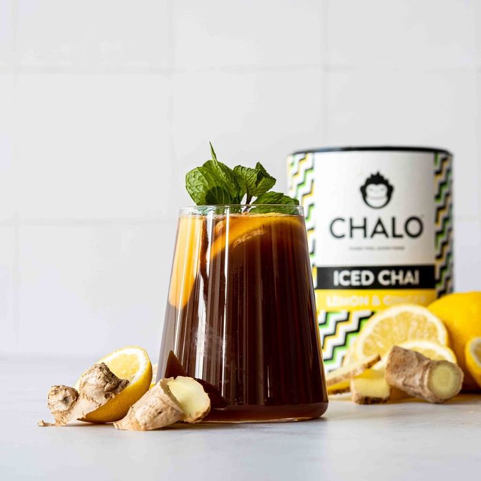 CHALO Lemon-ginger Iced Chai - Vegan Lemon & Ginger Iced Tea - Black Assam tea - 300g