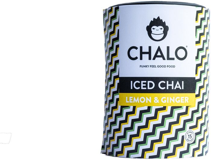 CHALO Lemon-ginger Iced Chai - Vegan Lemon & Ginger Iced Tea - Black Assam tea - 300g