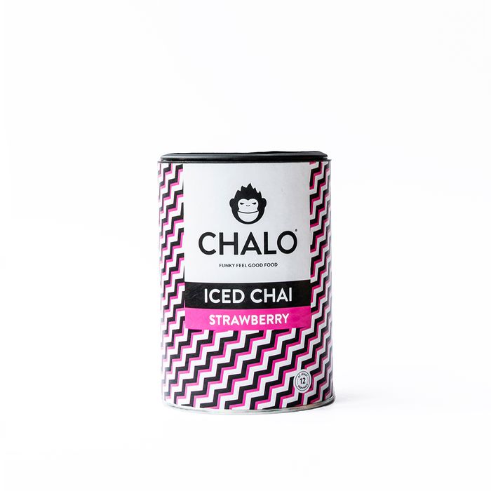 CHALO Strawberry Iced Chai - Vegan Strawberry Iced Tea - Black Assam Tea - 300g
