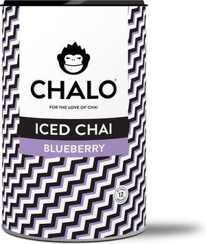 CHALO Blueberry Iced Chai - Vegan Blueberry Iced Tea - Black Assam Tea - 300g