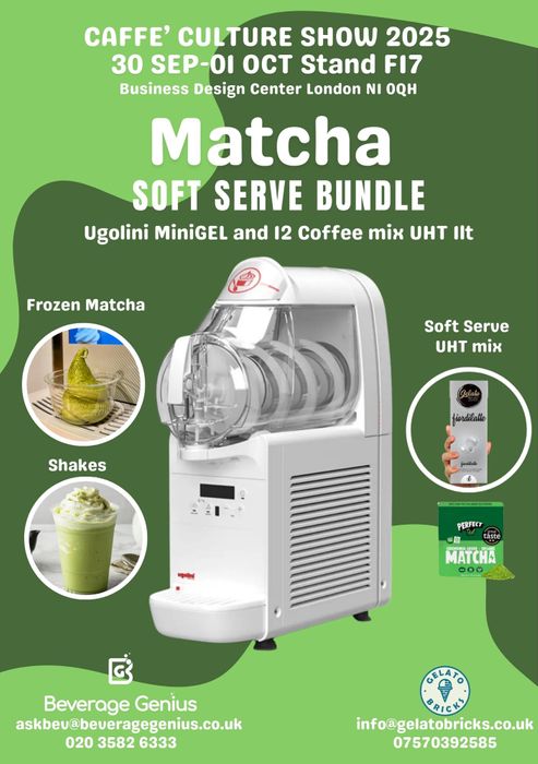 Acai, Frozen Coffee and Matcha