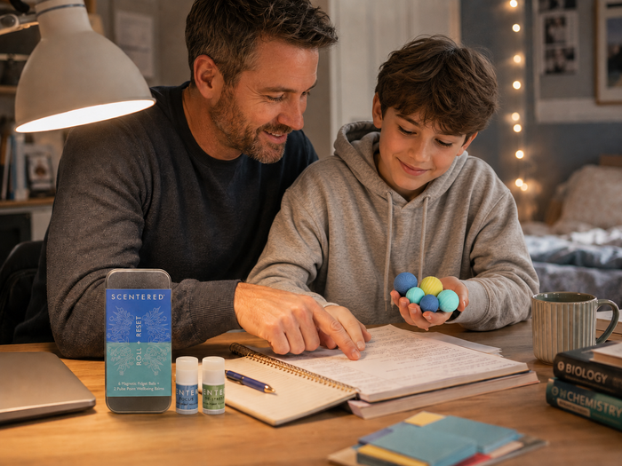 Roll & Reset - Focus and De-stress Balm Silent Fidget Set