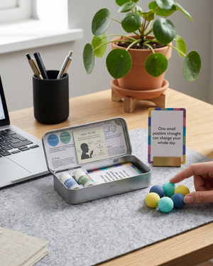 Roll & Reset - Focus and De-stress Balm Silent Fidget Set