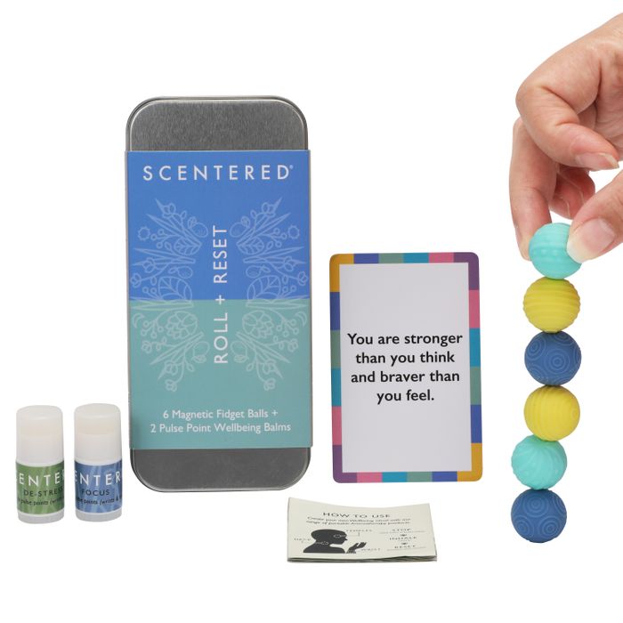 Roll & Reset - Focus and De-stress Balm Silent Fidget Set