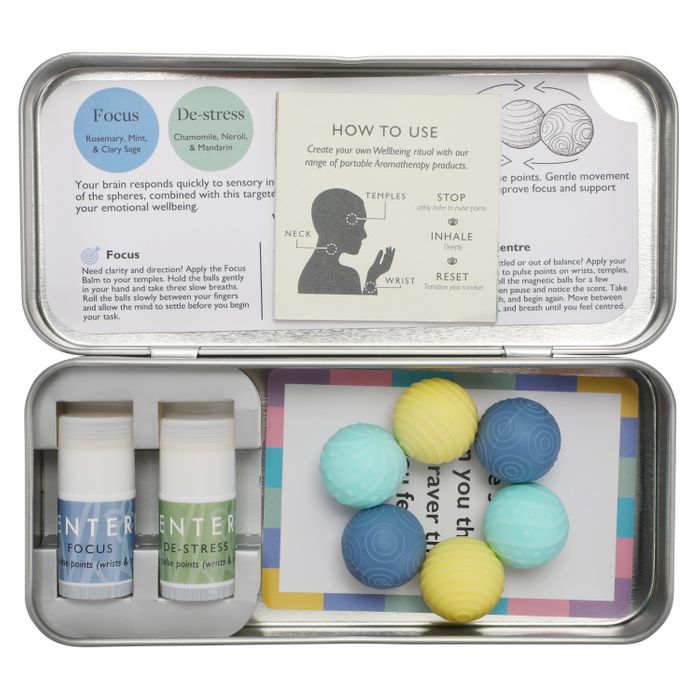 Roll & Reset - Focus and De-stress Balm Silent Fidget Set