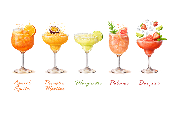 Daiquiri Italian Frozen Cocktail 