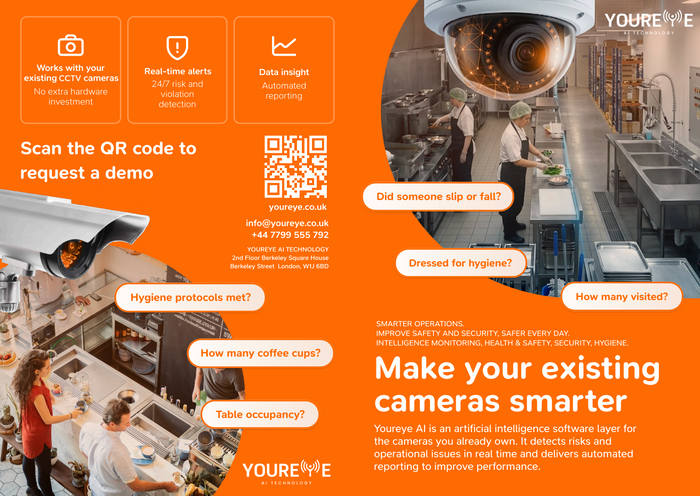 Youreye AI Software makes your existing CCTV cameras smarter