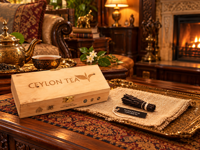 Cigar Shaped Black Tea with Cinnamon