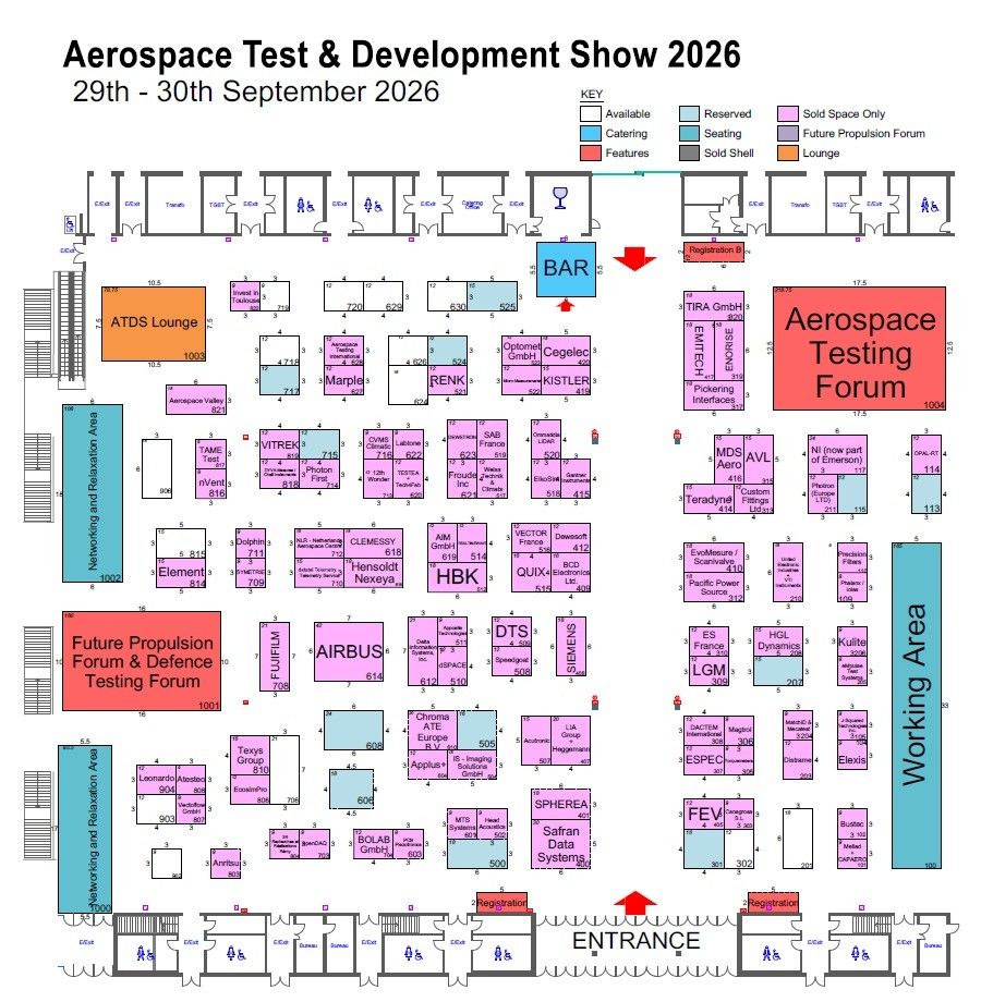 Floorplan of 2026 exhibitors