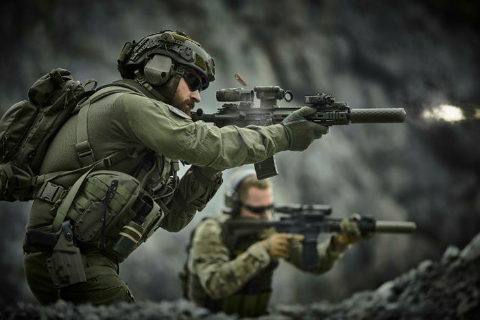 INVISIO T7: Submersible and lightweight tactical over-the-ear hearing protection headset.