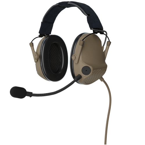 INVISIO T7: Submersible and lightweight tactical over-the-ear hearing protection headset.
