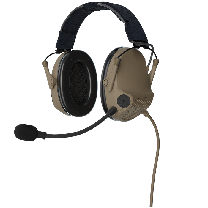 INVISIO T7: Submersible and lightweight tactical over-the-ear hearing protection headset.
