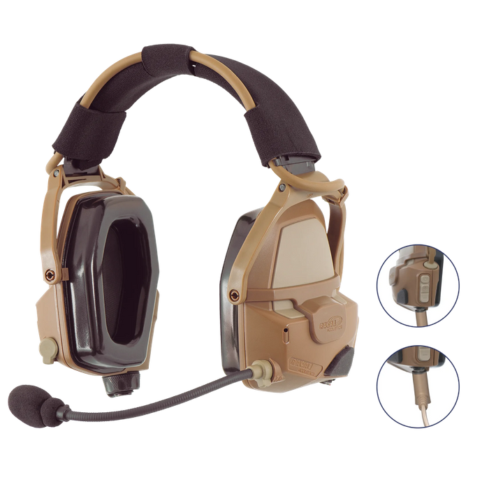 RA5100: Versatile headset for both in-vehicle and on-foot missions