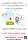 Talk & Move cards
