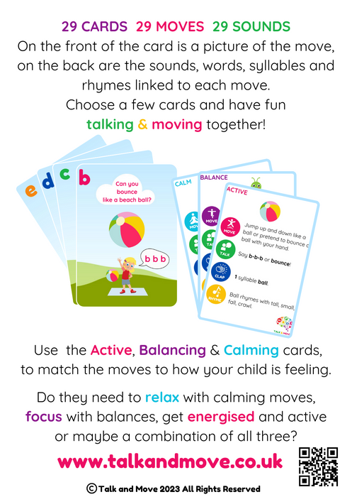 Talk & Move cards