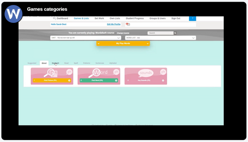 Games categories