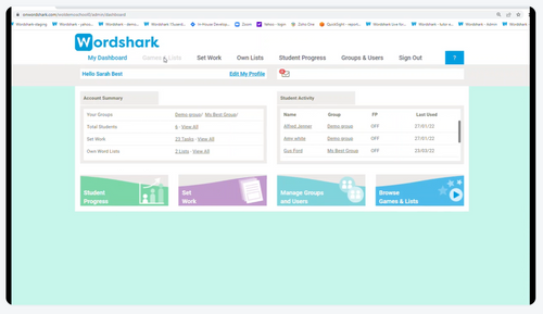 Taking a quick look at Wordshark