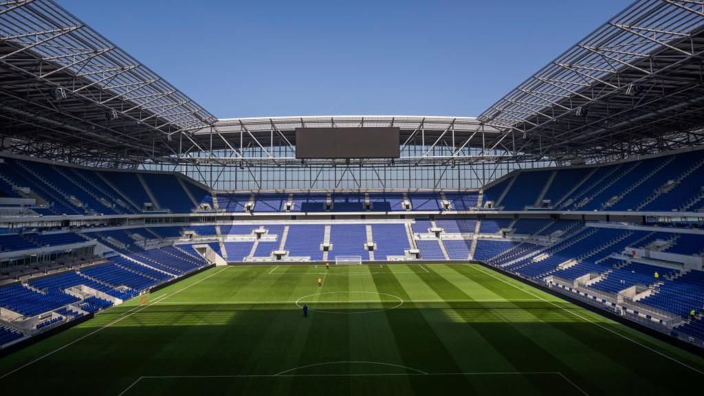 Hill Dickinson Stadium on Liverpool's waterfront