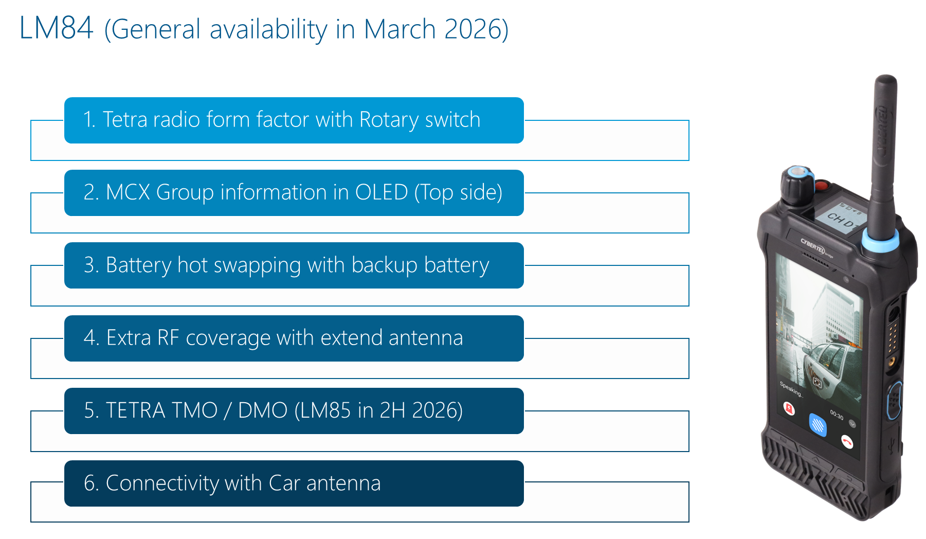 Cybertel Bridge Showcases MCX Device Innovations for the UK Emergency Services Network at BAPCO