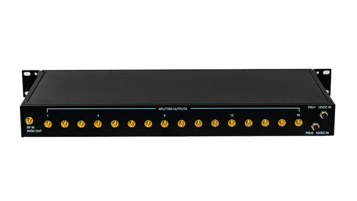 1-to-16 signal splitter with 10dB gain