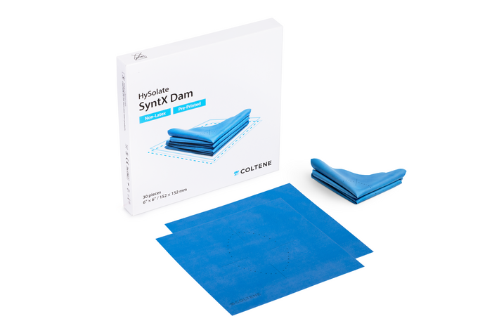 HySolate SyntX Pre-Printed, Non-Latex Dental Dam
