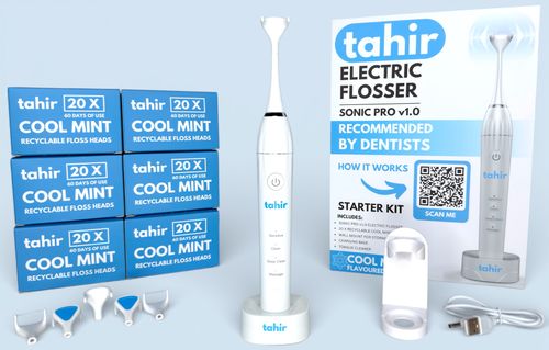 Tahir Electric Flosser + 12-Month Refills