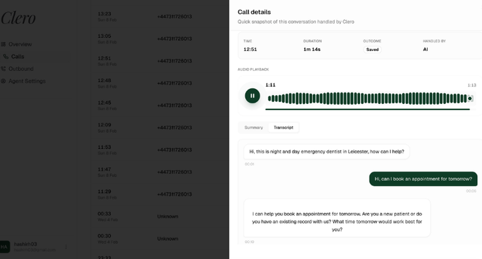 Clero Dashboard