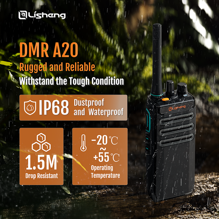 A20 Professional DMR Radio Rugged and Reliable with IP68