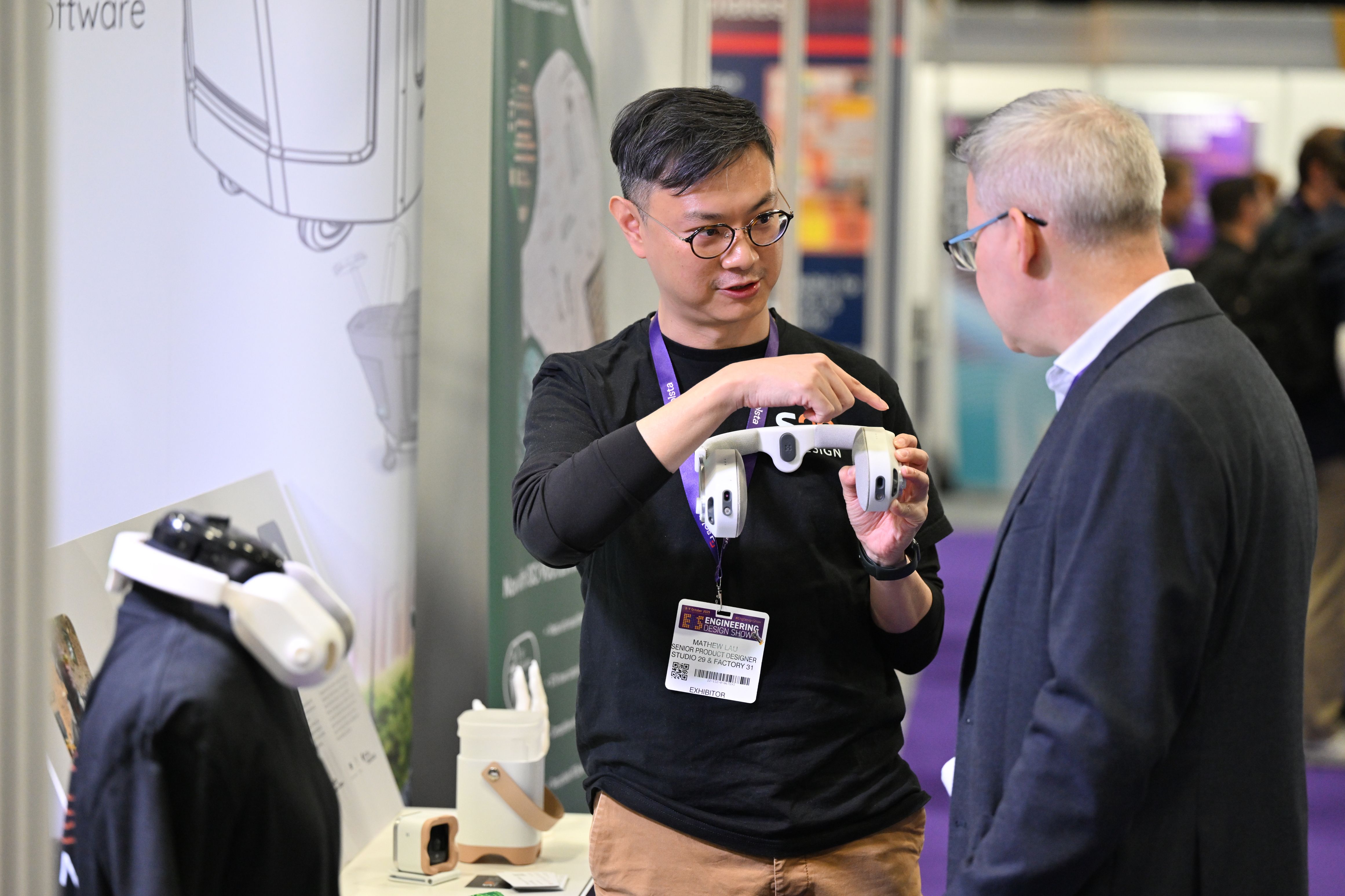 Visitors networking at the Engineering Design Show