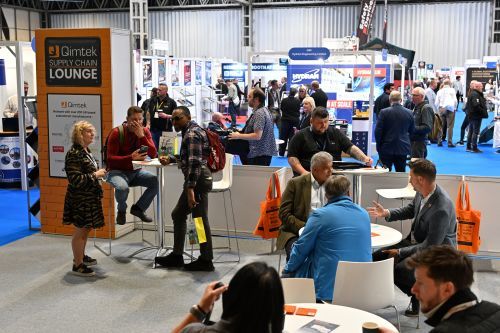Attendees networking with suppliers at the event