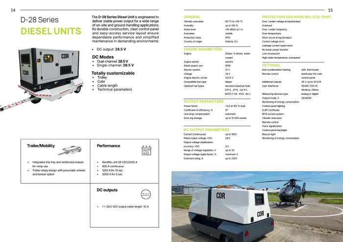 D-400/28 Series — Diesel Units