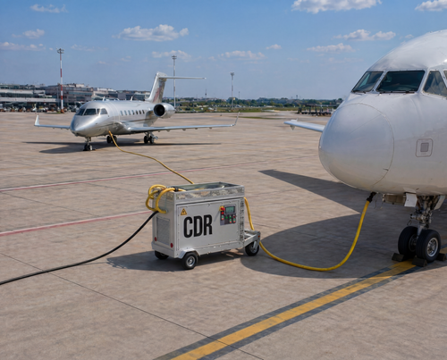 Dual-output F-400 (2×90 kVA) Frequency Converter for modern apron operations