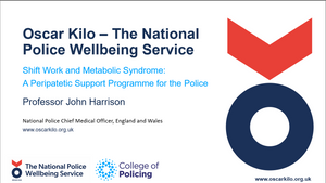 Shift Work and Metabolic Syndrome: A Peripatetic Screening Programme for the Police
