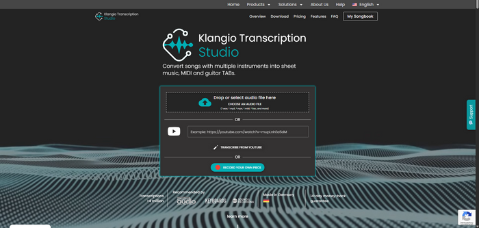 Klangio Transcription Studio
