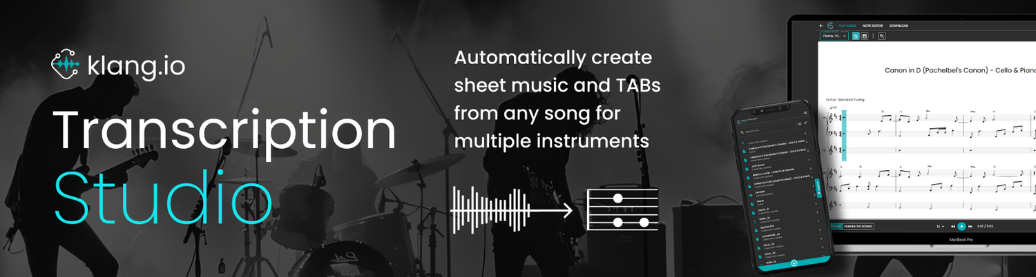 Klangio - Turn Music into Notes