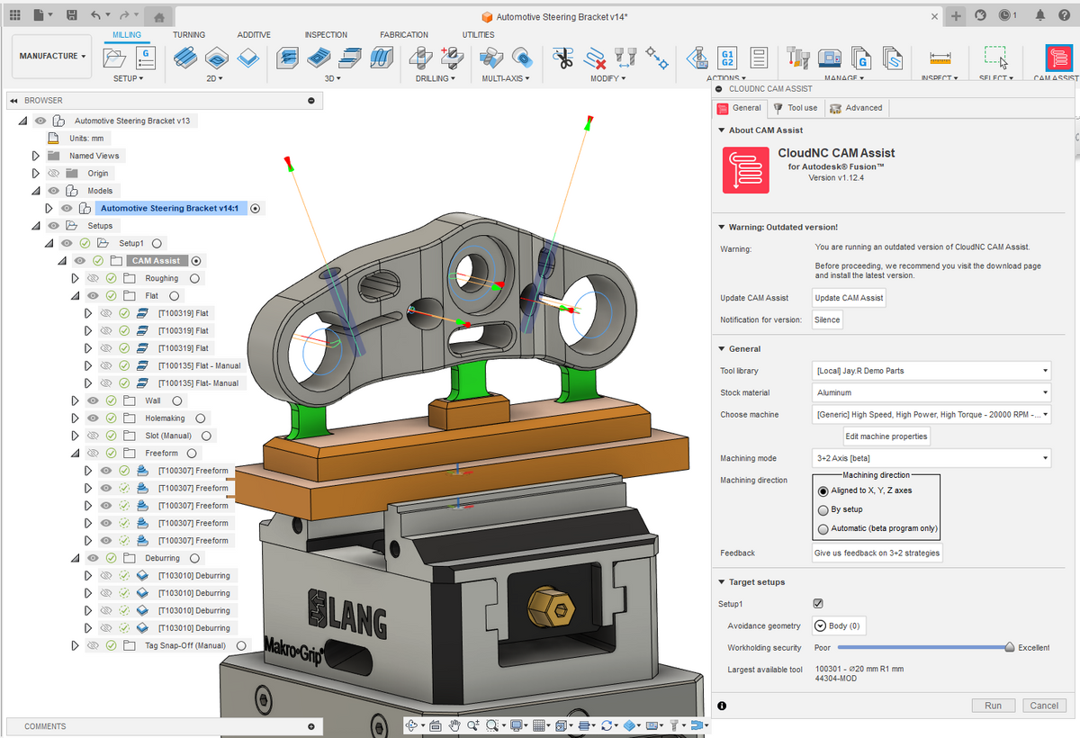 CAM Assist for 3+2 axis components: earning machinists’ trust