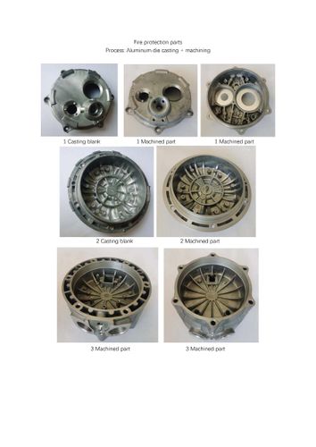 Fire protection parts  Process: Aluminum die casting + machining
