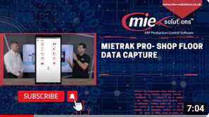 MIETrak Pro Shop Floor Data Capture