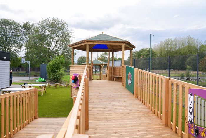 West Lancashire Community High School - KS3 Bespoke Accessible Gazebo Area