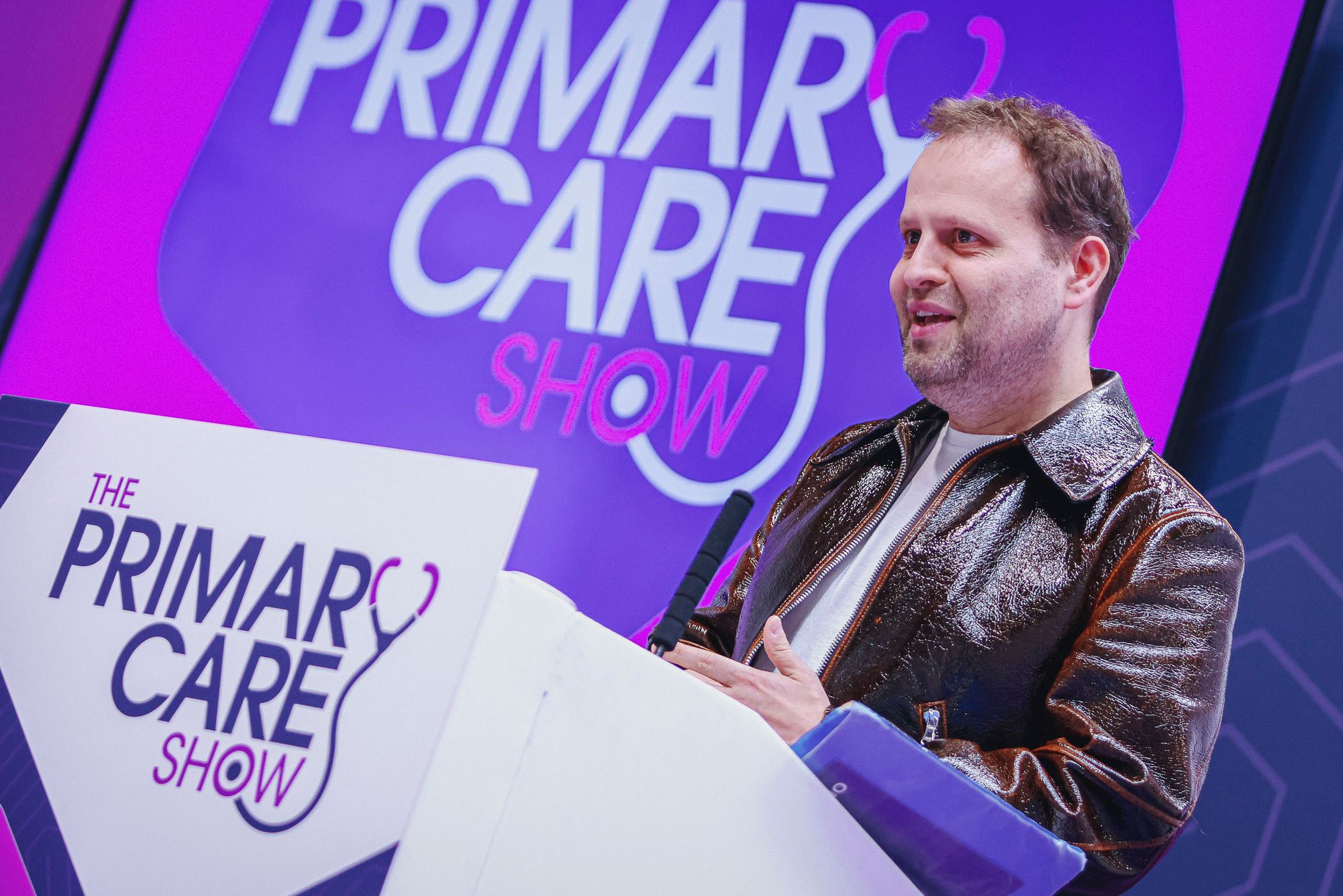 Adam Kay addressing the GP Clinical Theatre