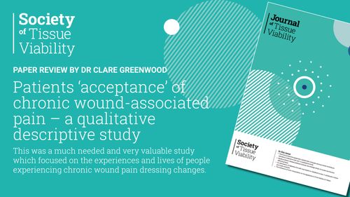 Review of JTV Paper - Patients ‘acceptance’ of chronic wound-associated pain – a qualitative descriptive study