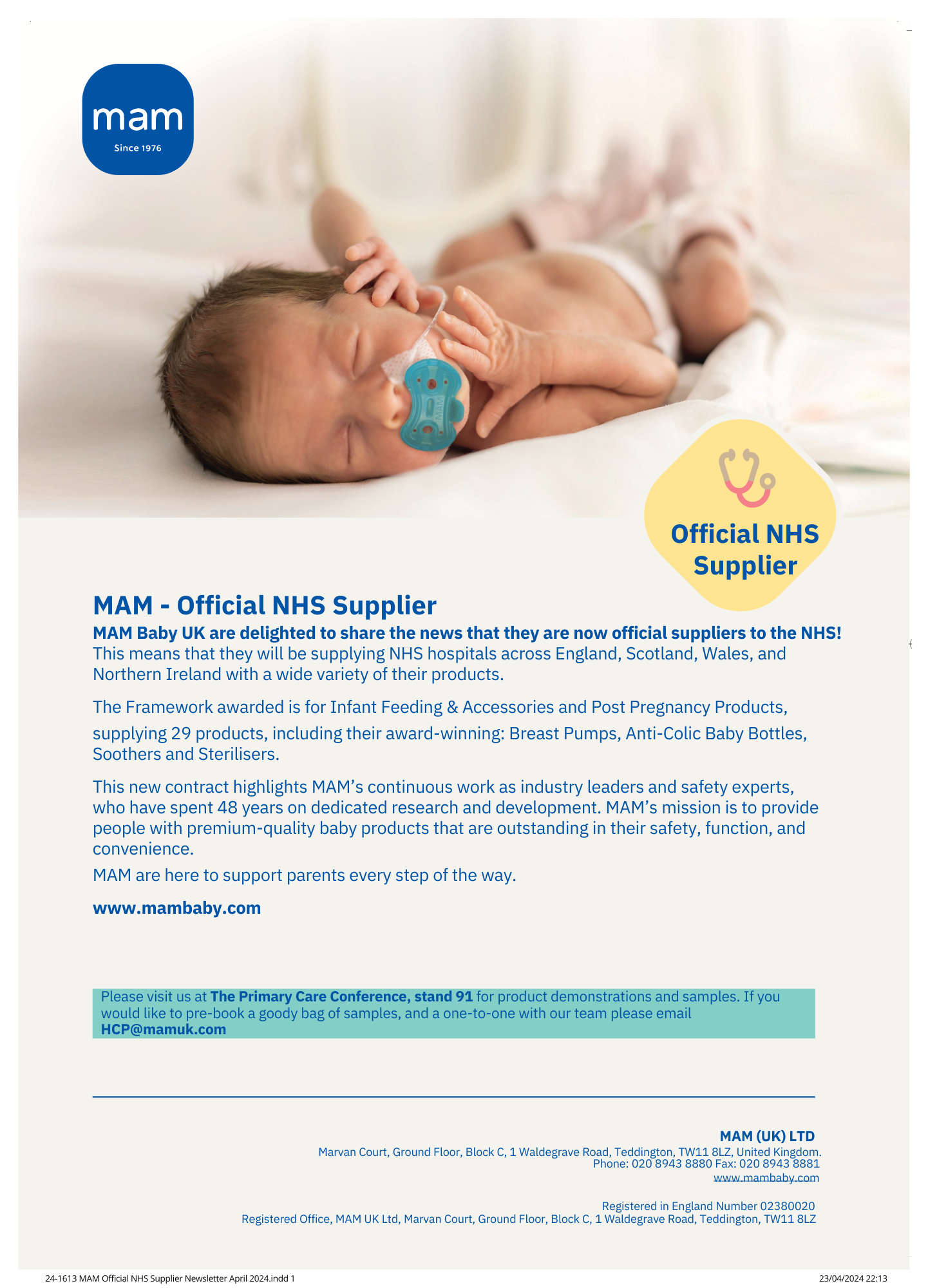 MAM - Official NHS Supplier